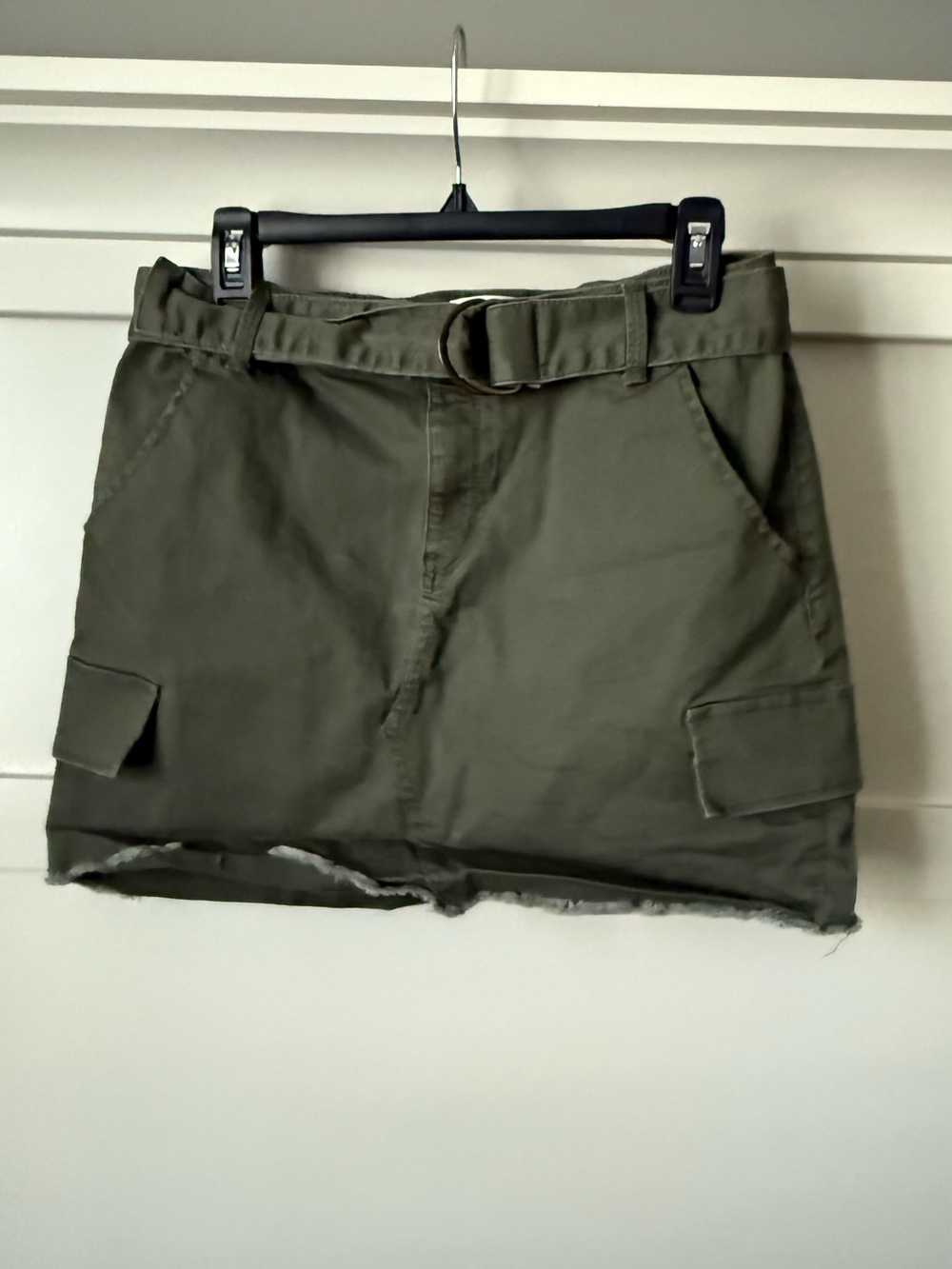 Mudd Olive Green Cargo Shorts with D-Ring Belt